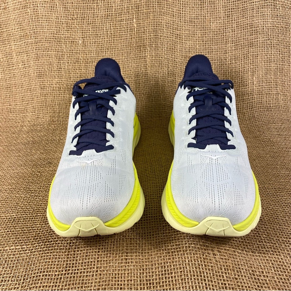 🛑SOLD🛑  Hoka One One Running Shoes Mach 4 Walking White Neon Lite Weight 12 D - Picture 5 of 13